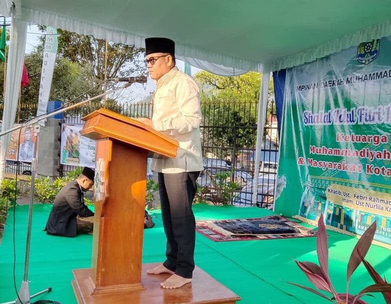 Kadis Ketanagakerjaan H Firdaus Abky Wakili Wali Kota Pada Shalat Idulfitri 1447 H Warga Muhammadiyah Lubuklinggau