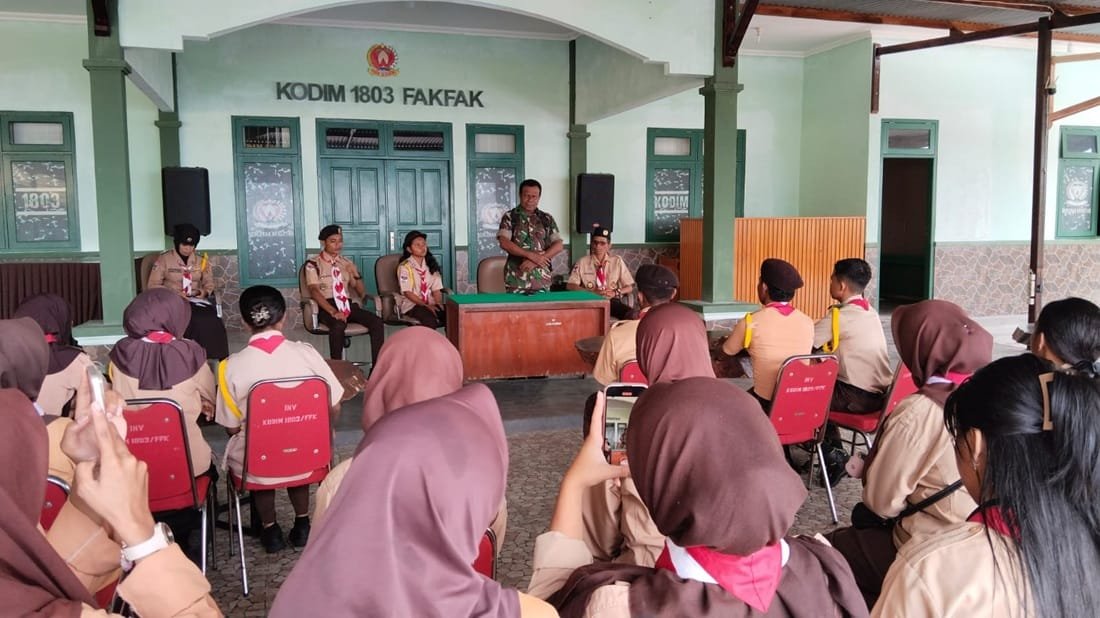 Kodim 1803/Fakfak Gelar KKRI 2026, 100 Pelajar Dibina Jadi Generasi Berkarakter dan Berjiwa Bela Negara