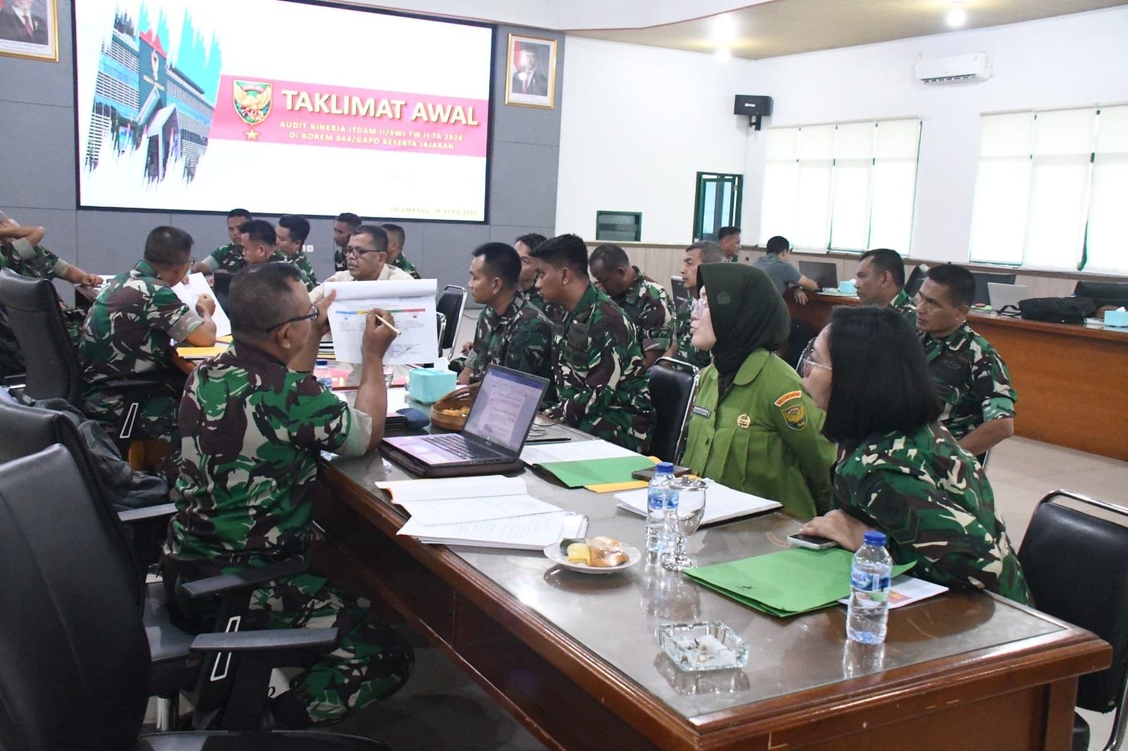 Audit Itdam II/Swj Pastikan Program Korem 044/Gapo Tepat Sasaran dan Transparan