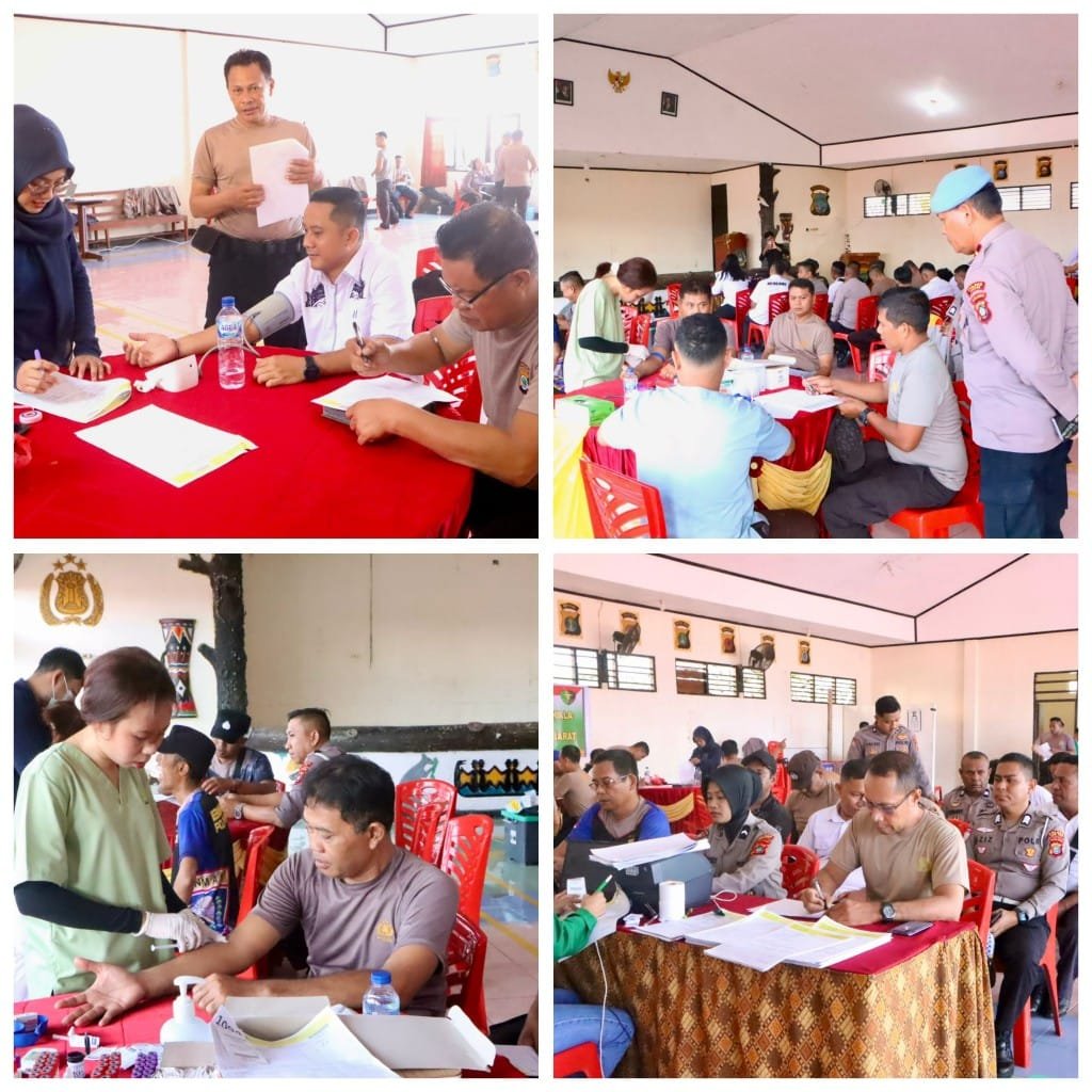 Deteksi Dini Penyakit, Ratusan Personel Polres Fakfak Jalani Rikkes Berkala 2026