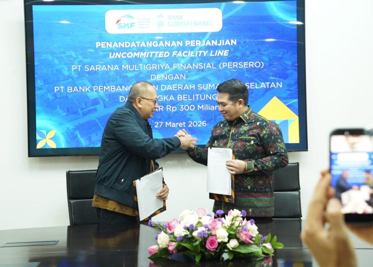Bank Sumsel Babel-SMF Perkuat Pembiayaan Perumahan Rp300 Miliar