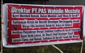 “Kami Membeli Rumah, Bukan Membeli Janji”, Warga Villa Aesthetic Tuntut Air Bersih