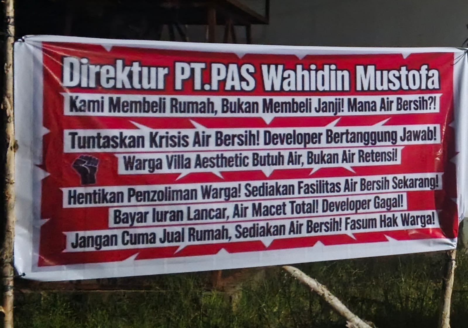 “Kami Membeli Rumah, Bukan Membeli Janji”, Warga Villa Aesthetic Tuntut Air Bersih