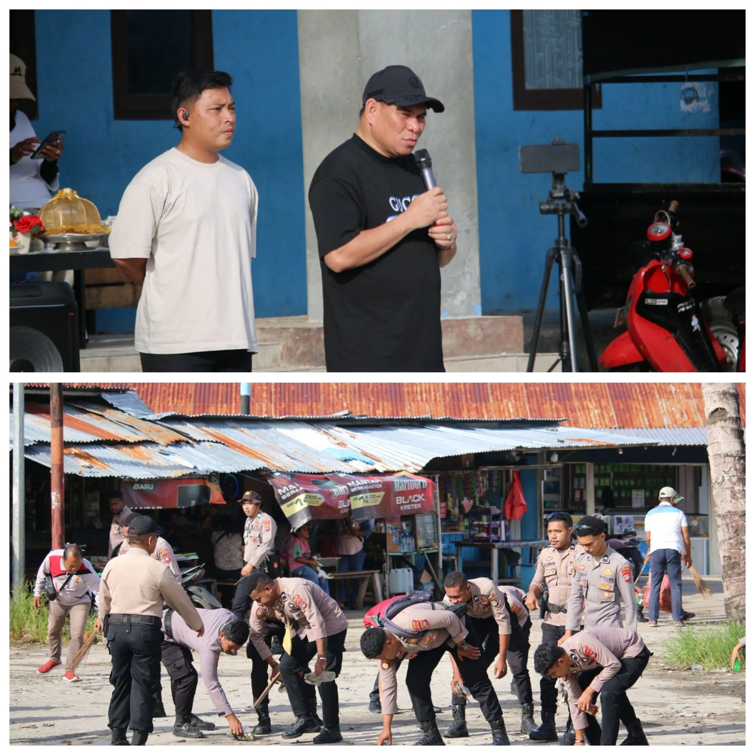 Sinergitas Lintas Sektor, Polres Fakfak Sukseskan Aksi Kamis Bersih Sambut Misi Katolik di Tanah Papua