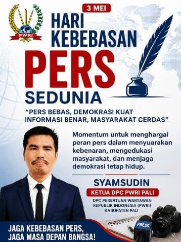 Ketua PWRI PALI: Di Hari Kebebasan Pers, Sinergi Pemda dan Wartawan Harus Dijaga