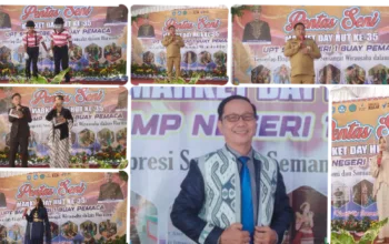 UPT SMPN 1 Buay Pemaca Gelar Pentas Seni dan Market Day pada HUT ke-35 Sekolah