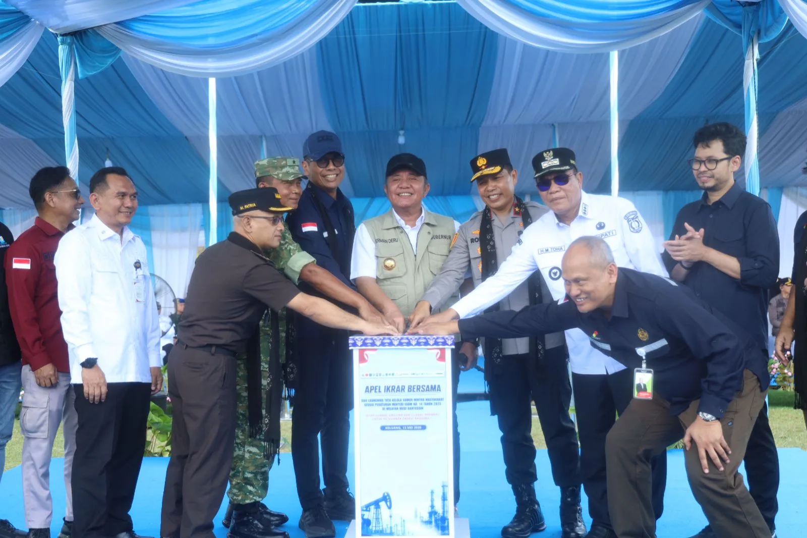 Herman Deru Launching Tata Kelola Sumur Minyak Masyarakat di Muba