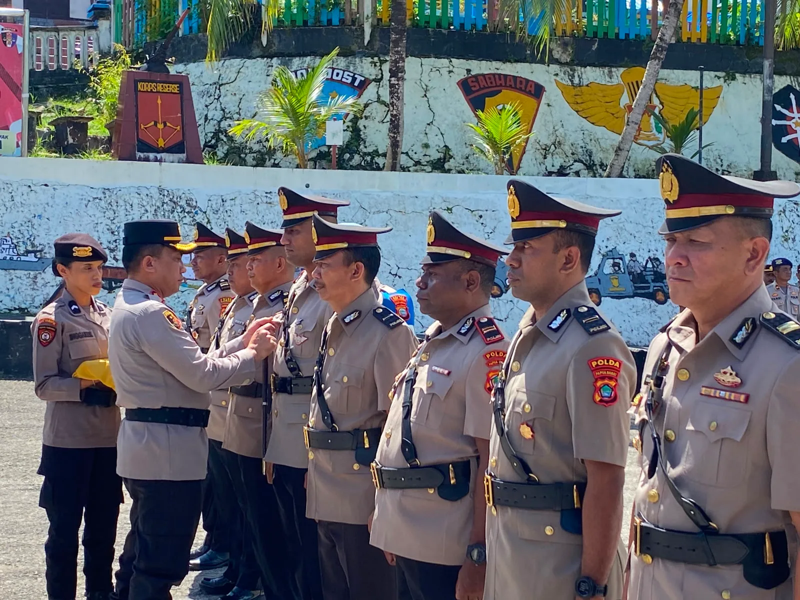 Kapolres Hendriyana Pimpin Sertijab Pejabat Utama dan Kapolsek Jajaran Polres Fakfak