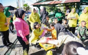 Tingkatkan Kualitas Pendidikan Anak, Ketua Persit KCK Daerah XVIII/Kasuari Tinjau PAUD Kartika Kodim 1803/Fakfak