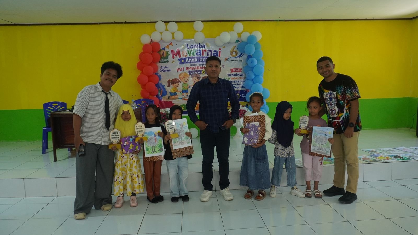 Peringati Hari Jadi ke-6, Embaranmedia Beri Ruang Kreativitas bagi Anak-anak di Fakfak