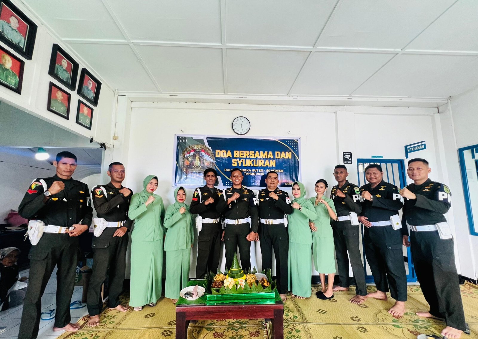 Semarak HUT ke-80 POMAD, Subdenpom XVIII/1-2 Fakfak Gelar Doa Bersama dan Syukuran Penuh Khidmat