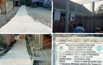 Realisasikan SiLPA Dana Desa, Pemdes Tanjung Raya Bangun Infrastruktur dan Gudang Desa untuk Dukung Perekonomian Warga