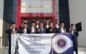 Ambil Sumpah Advokat DePA-RI, Ketua PT Bandung Tekankan Profesionalisme dan Etika