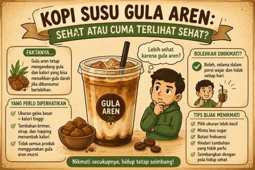 Kopi Susu Gula Aren: Sehat atau Cuma Terlihat Sehat?