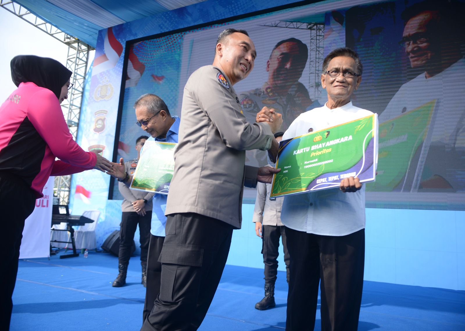 PWI Sumsel Dapat Kartu VIP RS Bhayangkara di Puncak Bakti Kesehatan HUT Bhayangkara ke-80