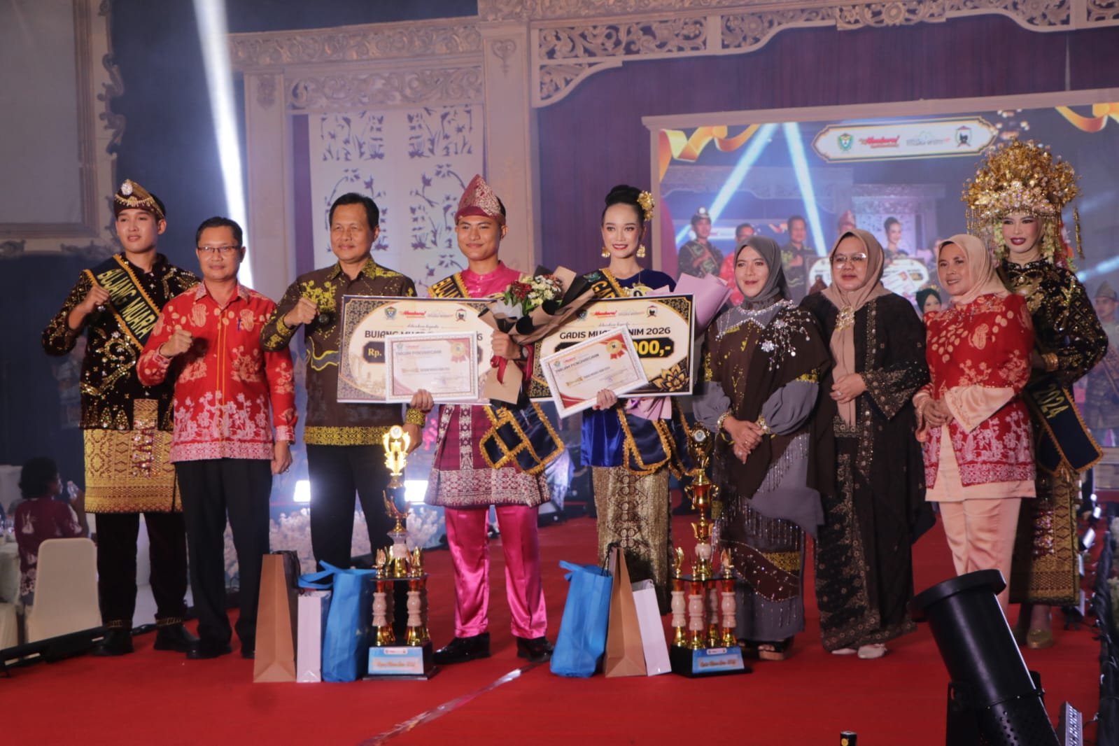 Raiyen dan Sherly Dinobatkan sebagai Bujang Gadis Muara Enim 2026