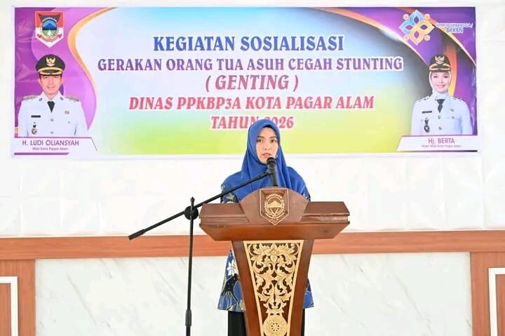 Plt Wali Kota Pagar Alam Resmikan Program GENTING 2026, Perkuat Sinergi Cegah Stunting