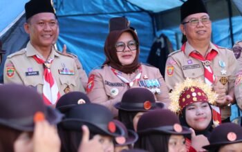 Plt Bupati Sumarni Tinjau Kontingen Muara Enim di Jamda IX, Tekankan Disiplin dan Kebersamaan