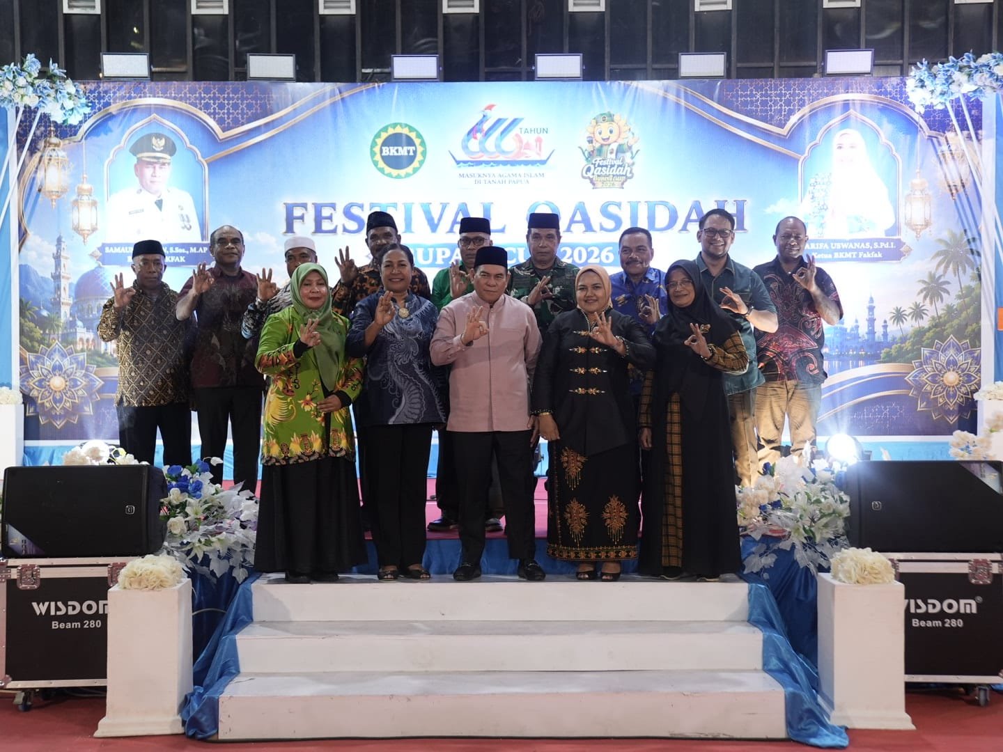 Memperingati 666 Tahun Islam di Papua, Bupati Samaun Resmi Buka Festival Qasidah Bupati Cup 2026