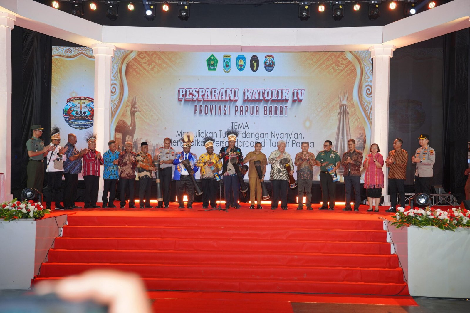 Pesparani Katolik IV Papua Barat Resmi Dibuka, Danrem 182/JO Ajak Perkokoh Persatuan Bangsa