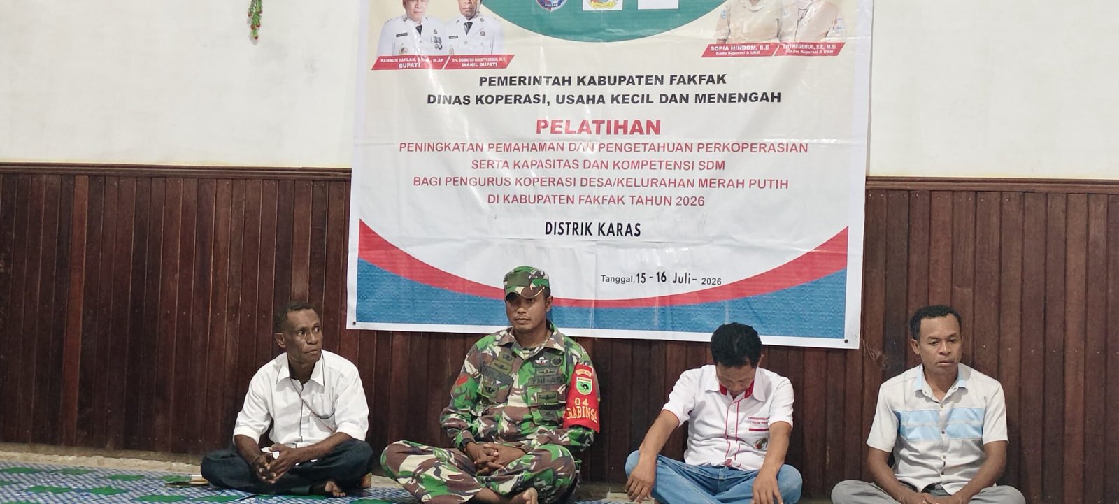 Sinergi Babinsa dan Dinas Koperasi Perkuat SDM Pengurus Koperasi Merah Putih