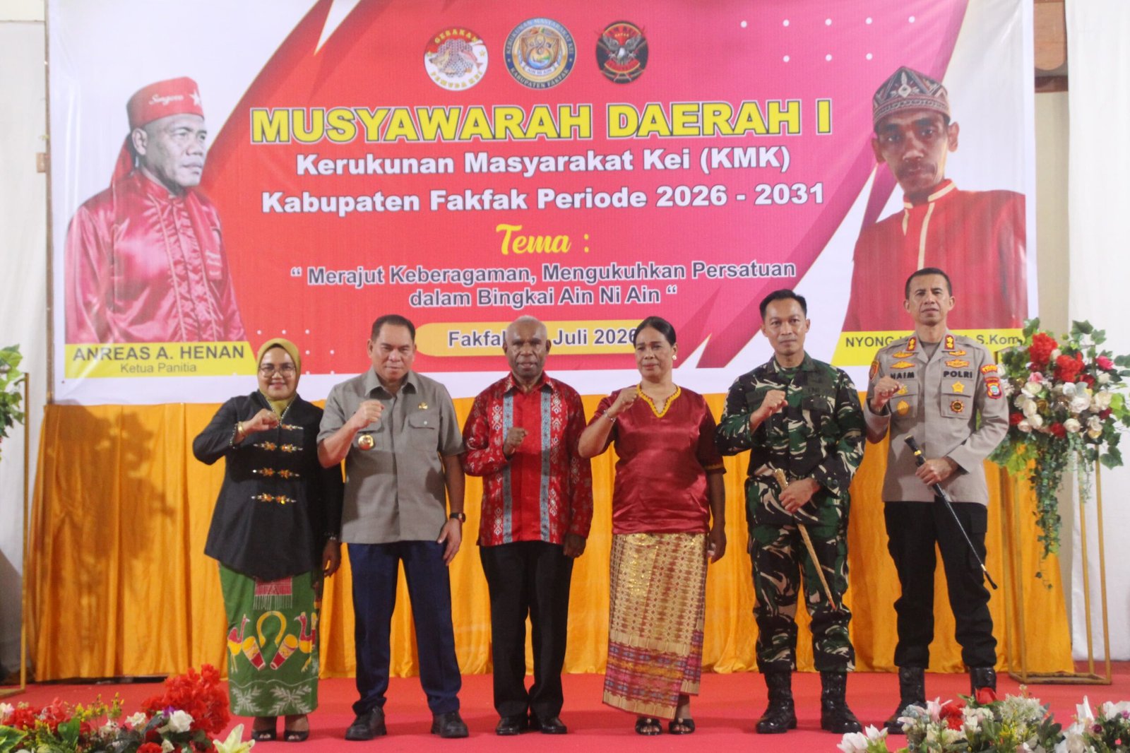 Dandim Fakfak Letkol Wahlin Rahman Apresiasi Musda I KMK: Wujud Nyata Sinergi Jaga Kerukunan