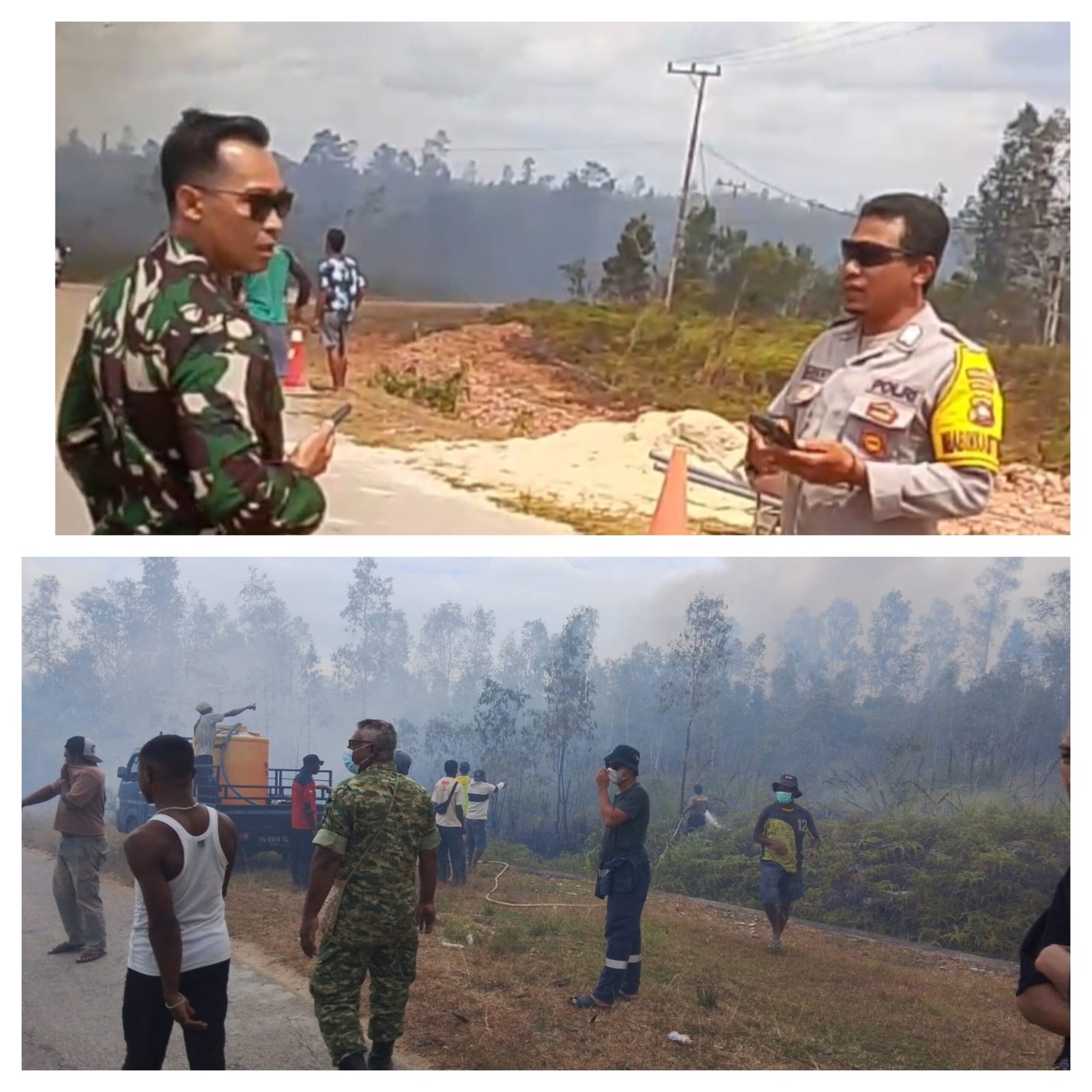 Letkol Inf. Wahlin Rahman Turun Langsung Hadapi Karhutla di Bomberay Tekankan Sinergi Selamatkan Masyarakat