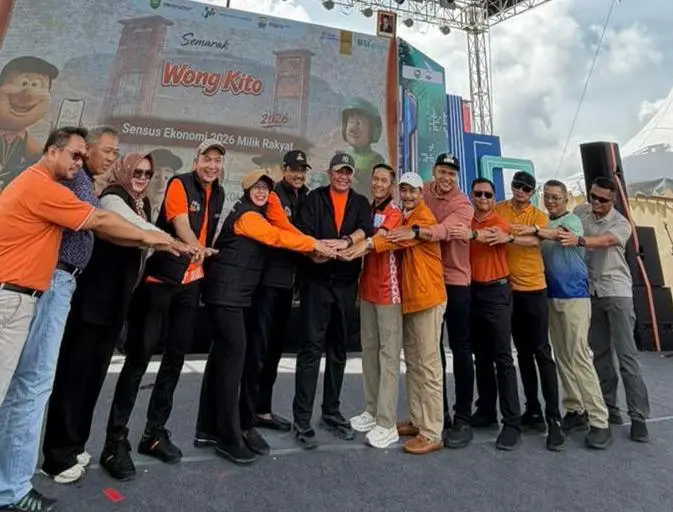 Dampingi Mensos dan Kepala BPS RI, Plt Bupati Muara Enim Siap Sukseskan Sensus Ekonomi 2026
