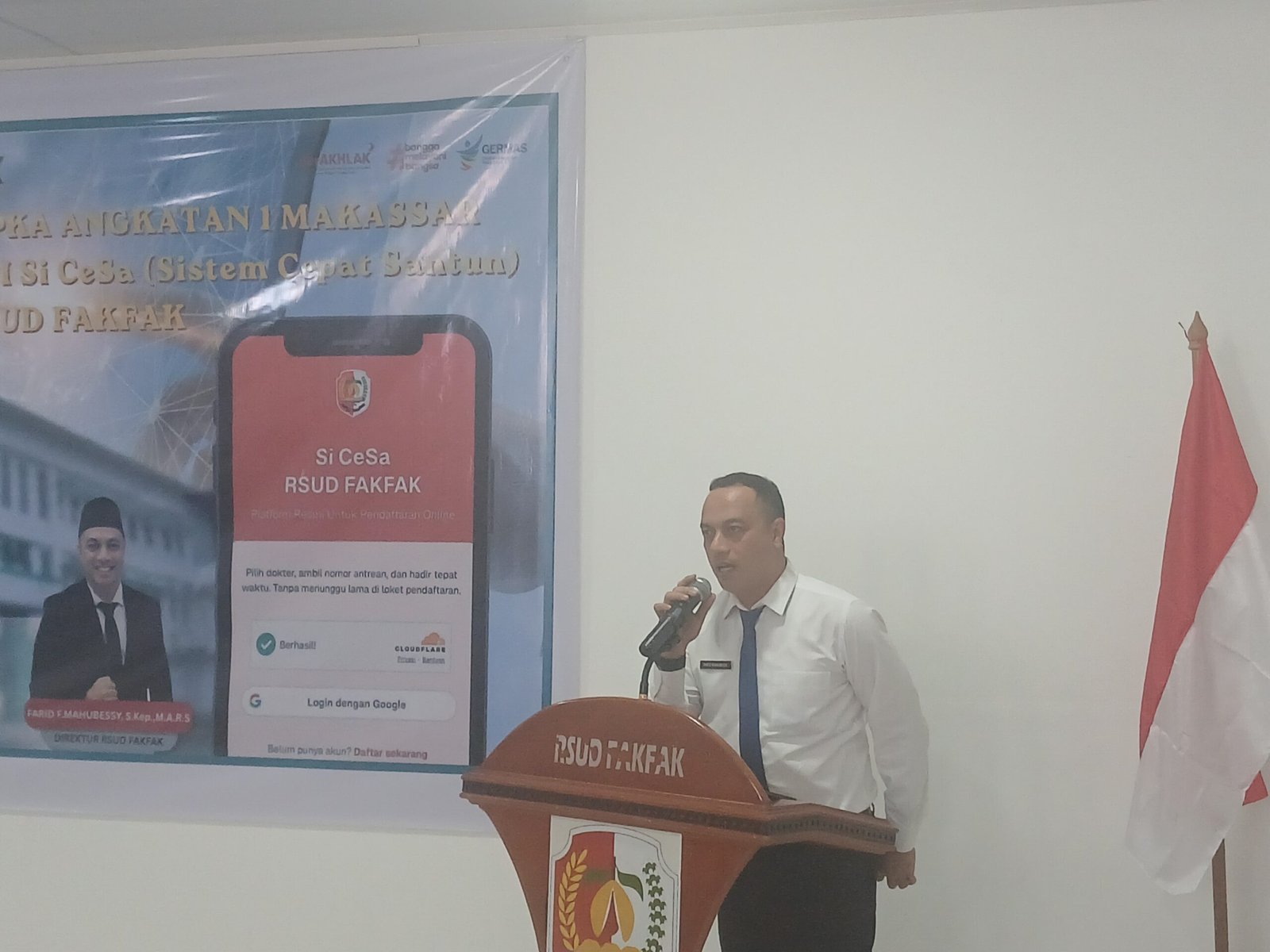 Fauzan Mahubessy Hadirkan SI CESA untuk Pangkas Antrean Pasien di RSUD Fakfak