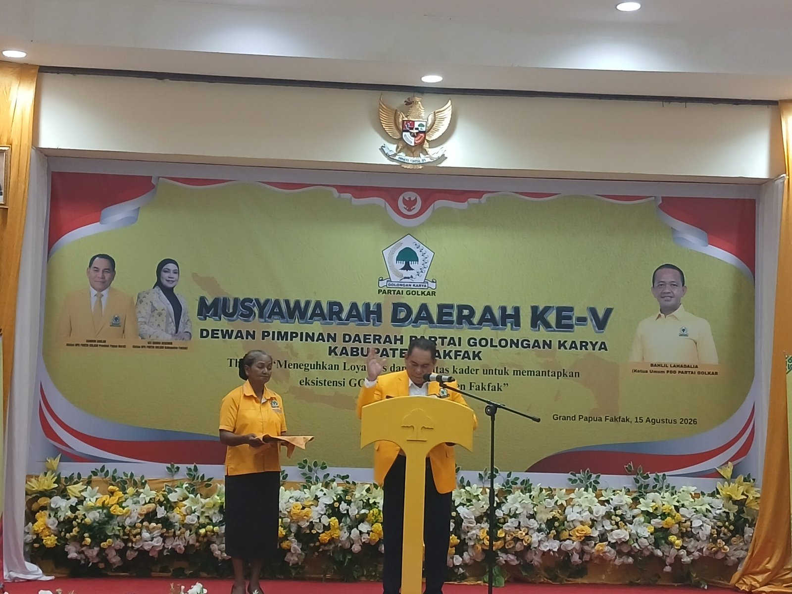 Buka Musda V Golkar Fakfak, Samaun Dahlan Tekankan Kaderisasi dan Konsolidasi Menuju 2029