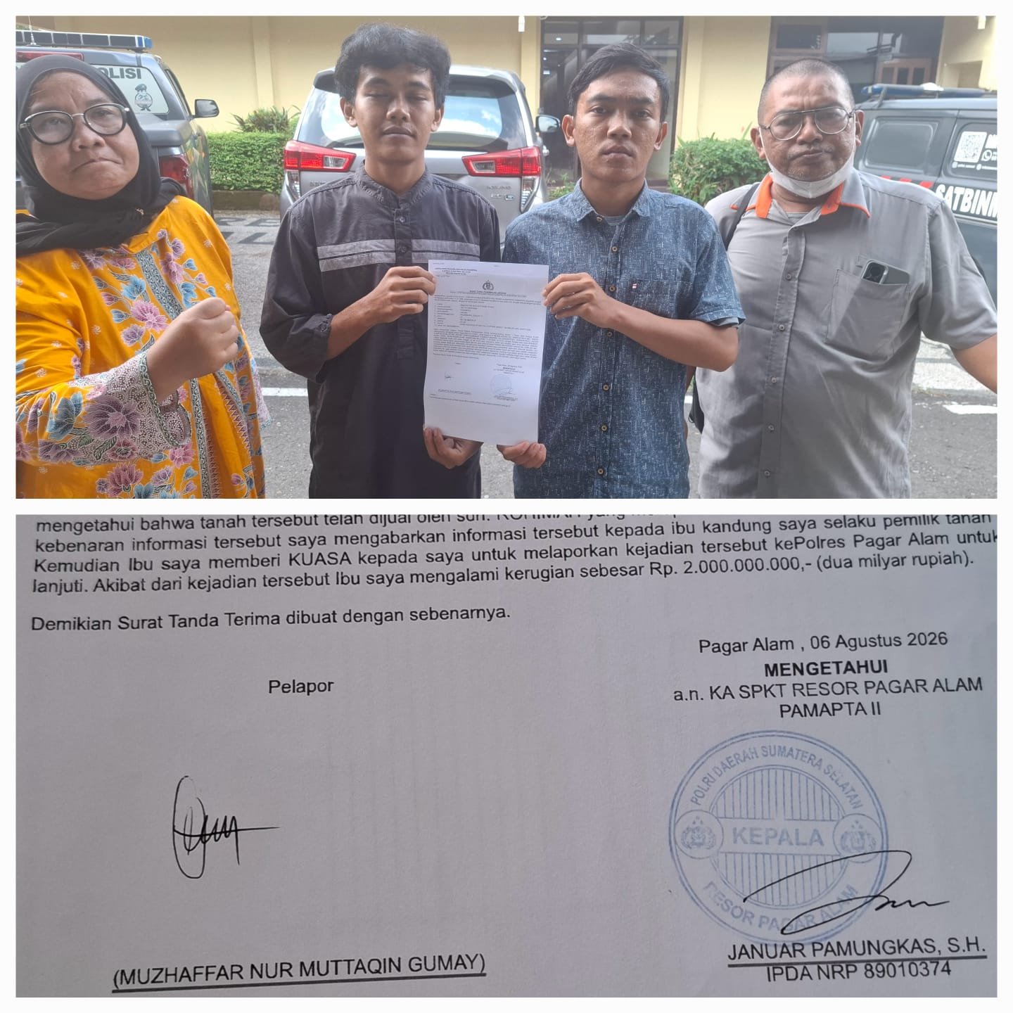 Tanah Warisan Keluarga Diduga Dijual Pihak Lain, Ahli Waris Alm Usman Kholid Tempuh Jalur Hukum