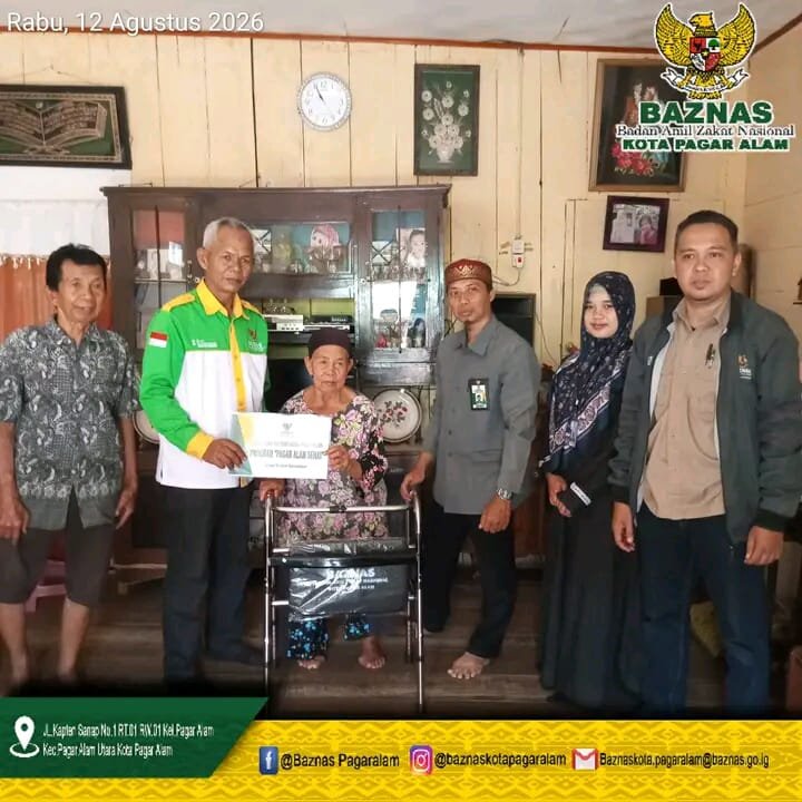 BAZNAS Pagar Alam Sisir 4 Wilayah, Bantuan Kesehatan Langsung Diantar ke Rumah Warga