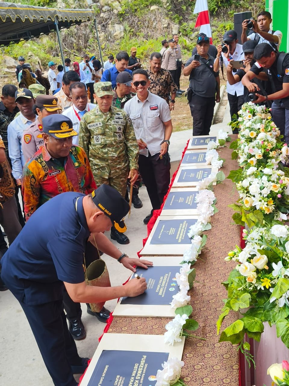 Peresmian Enam Puskesmas dan Peluncuran ILP, Dandim Fakfak: TNI Siap Dukung Pelayanan Dasar