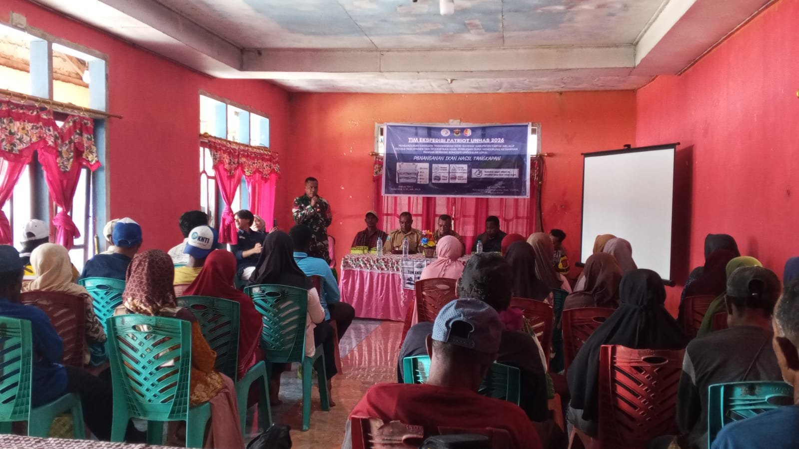 Dukung Ketahanan Pangan, Babinsa Fakfak Timur Sukseskan FGD Pengembangan Perikanan Weri-Saharey