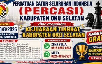 Percasi OKU Selatan Bidik Talenta Terbaik, Kejuaraan Catur Jadi Gerbang Menuju Prestasi