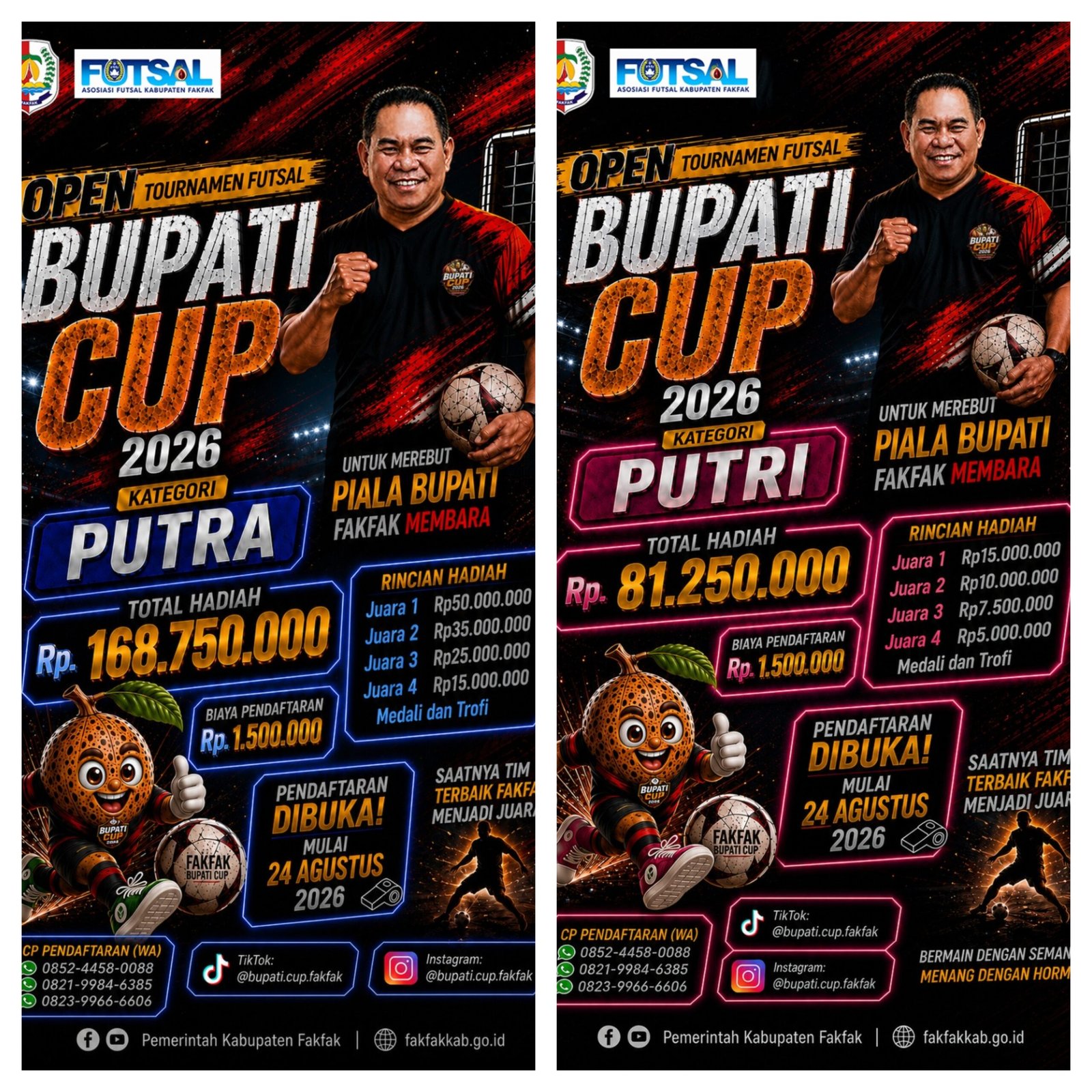 Berhadiah Fantastis Ratusan Juta, “Bupati Cup Fakfak 2026” Jadi Panggung Futsal Termegah di Papua Barat