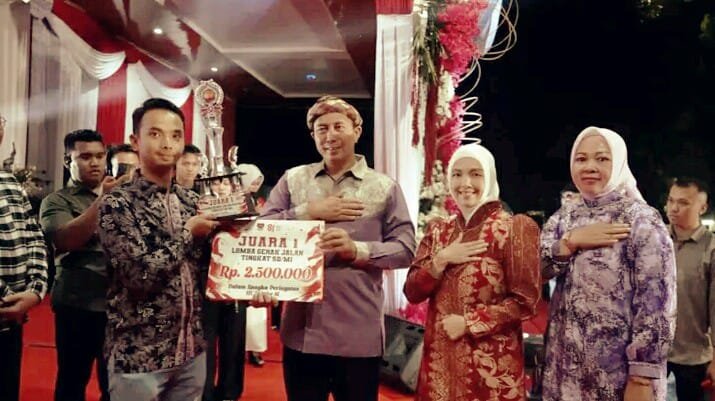 HUT RI ke-81, Pemkot Pagar Alam Beri Apresiasi Paskibraka dan Para Juara Gerak Jalan