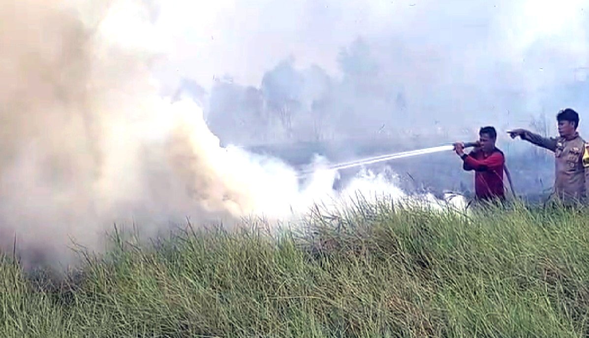 15 Hektare Lahan Terbakar di Ogan Ilir, Tim Gabungan Berjibaku Jinakkan Api