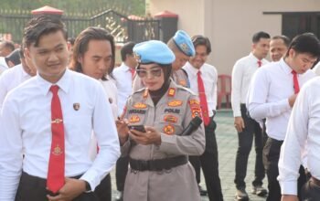 Polres OKU Timur Pemeriksaan Internal, Cek HP Anggota untuk Antisipasi Judi Online