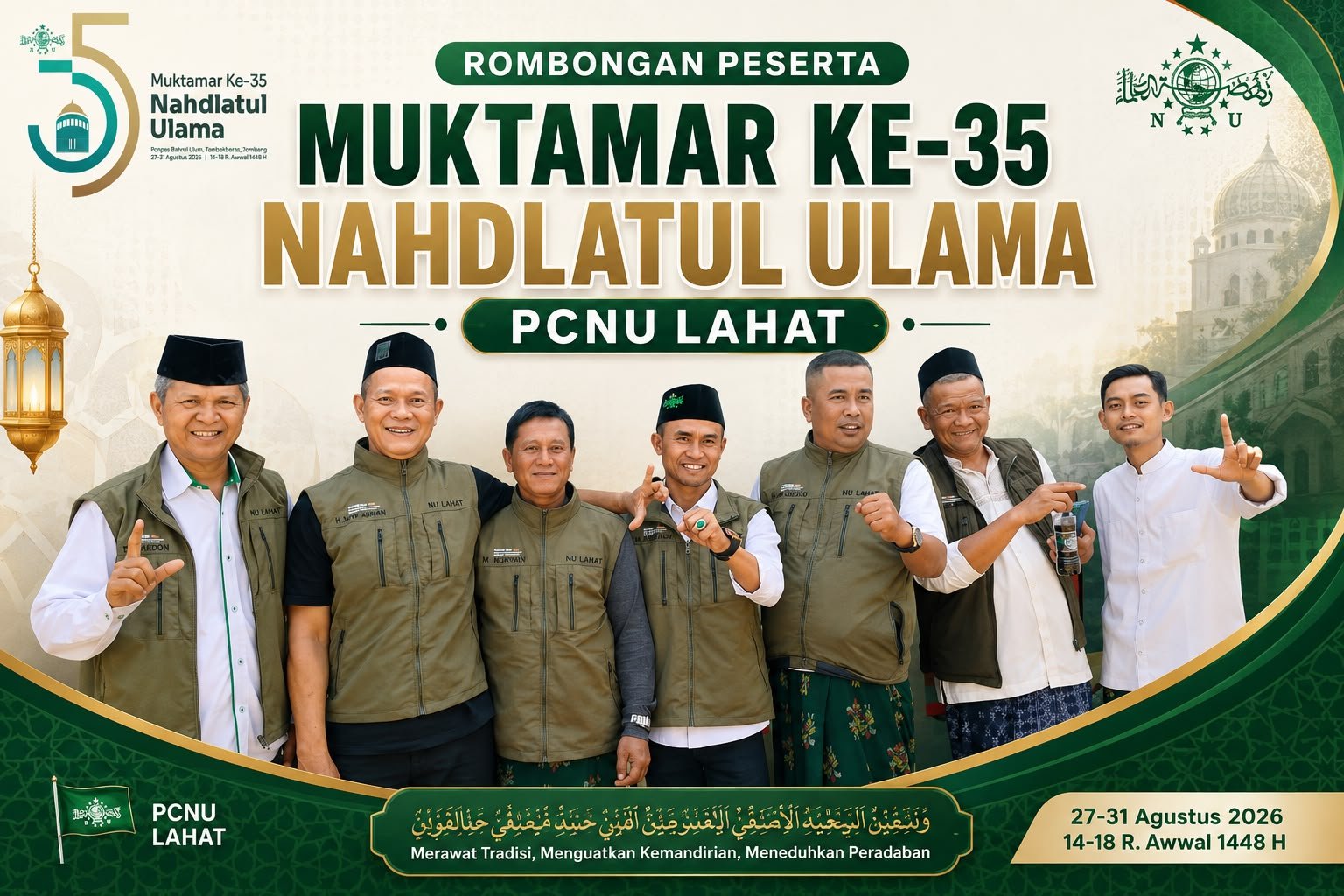 Muktamar NU ke-35 Jadi Momentum PCNU Lahat Dukung Kepemimpinan Visioner