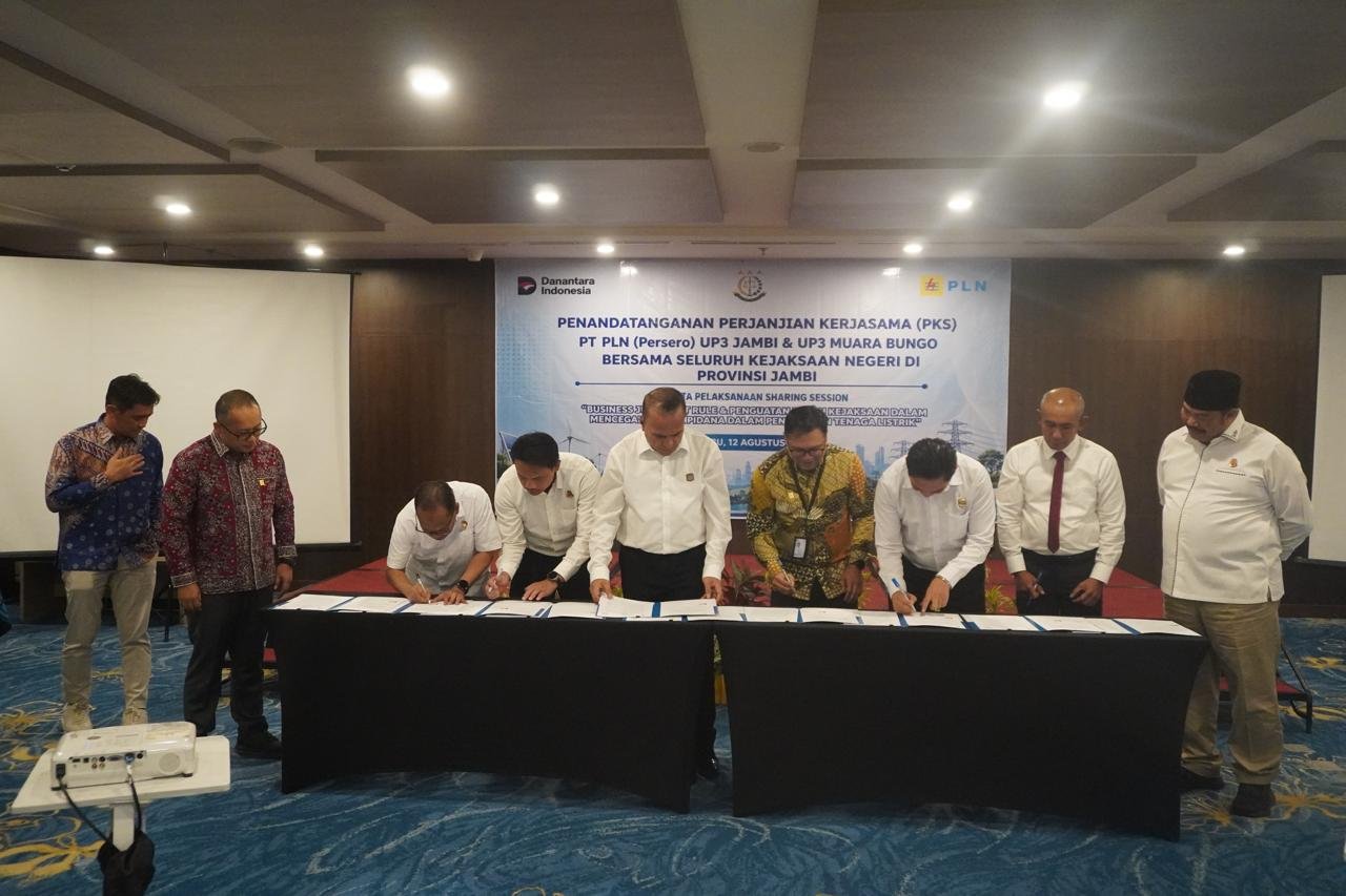 PLN UID S2JB Gandeng 10 Kejari, Proyek Kelistrikan Jambi Dapat Pengawalan Hukum