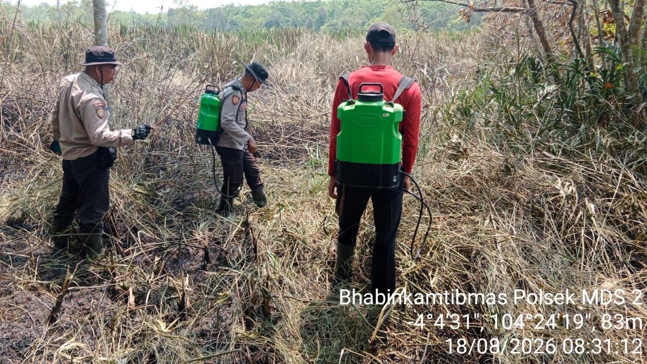 Polres OKU Timur Cegah 116 Titik Api Karhutla Selama Juli-Agustus 2026