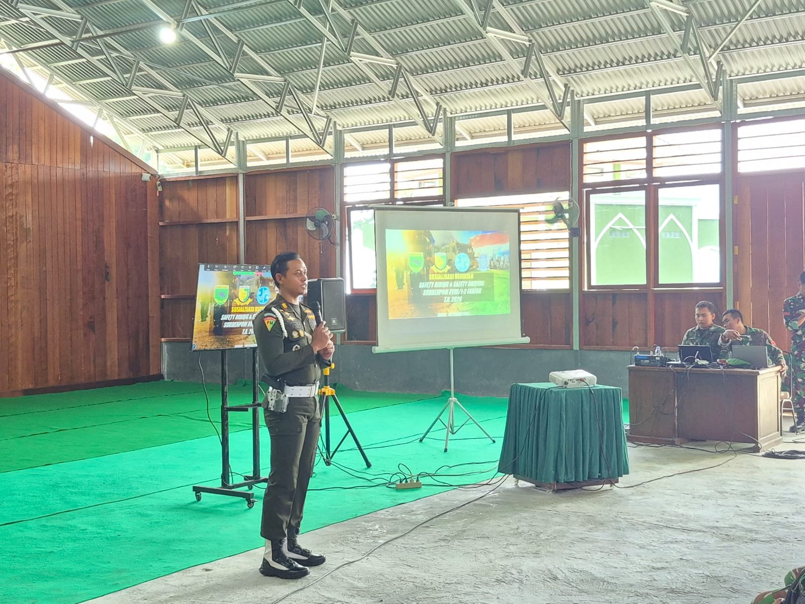 Sinergi Lintas Instansi, Subdenpom XVIII/1-2 Fakfak Bekali Prajurit Keterampilan Safety Driving dan P3K