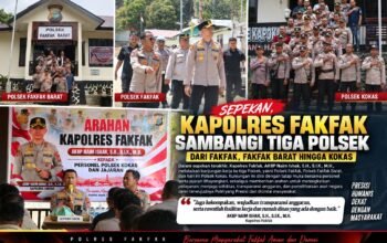Kapolres Fakfak Kunker Tiga Polsek dalam Sepekan, Hari Ini Giliran Kokas