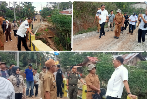 Bupati Abusama Pastikan Jalan Kayu Mulu–Sumber Jaya BPRT Dilanjutkan