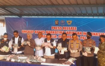 BNNP Sumsel Bongkar Jaringan Narkoba Internasional, 47 Kg Sabu dan 9.439 Ekstasi Disita