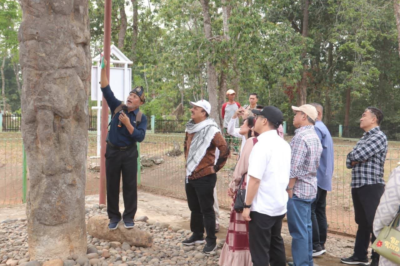 Dubes Palestina Terpukau Megalitik Lahat, Kunjungi Tinggihari I, II dan III