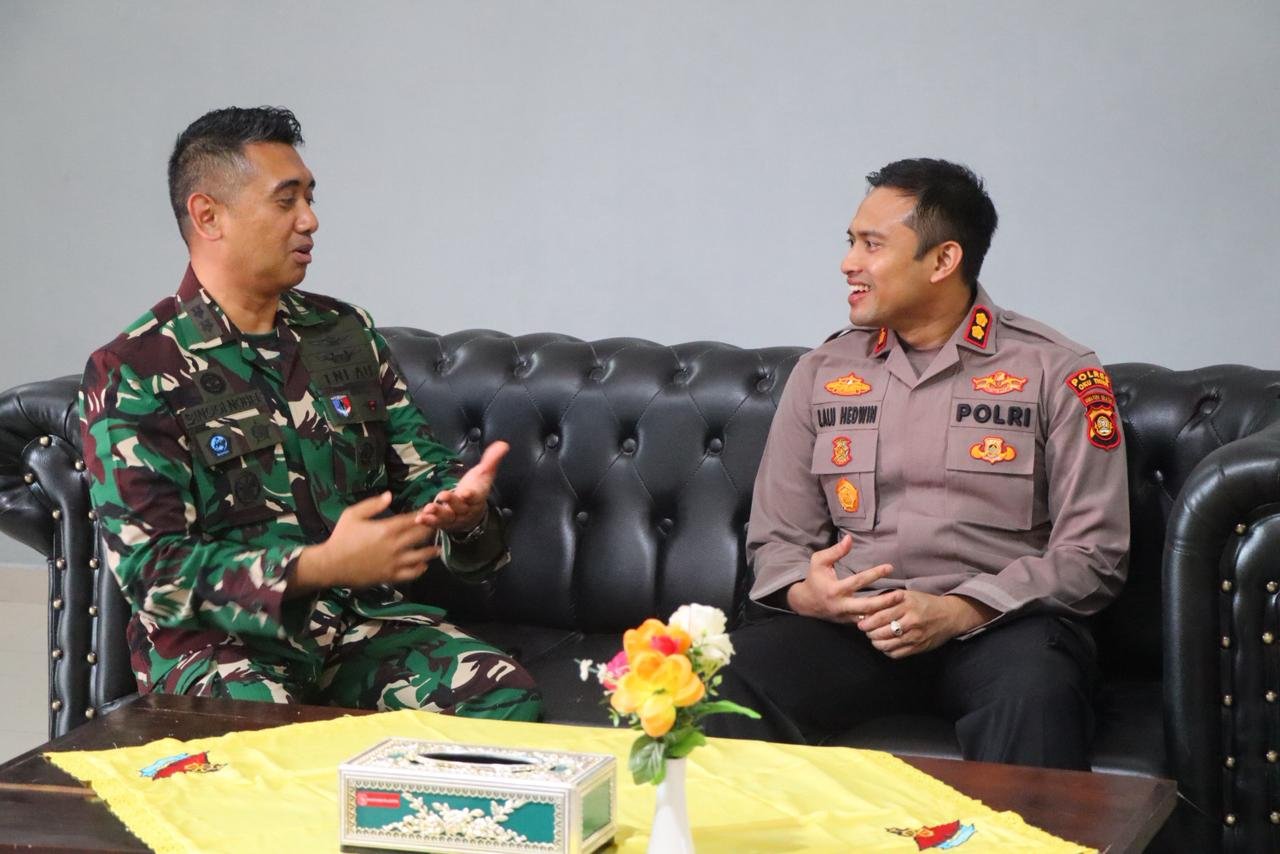 Bangun Kolaborasi Lintas Wilayah, Kapolres OKU Timur Temui Danlanud Gatot Subroto