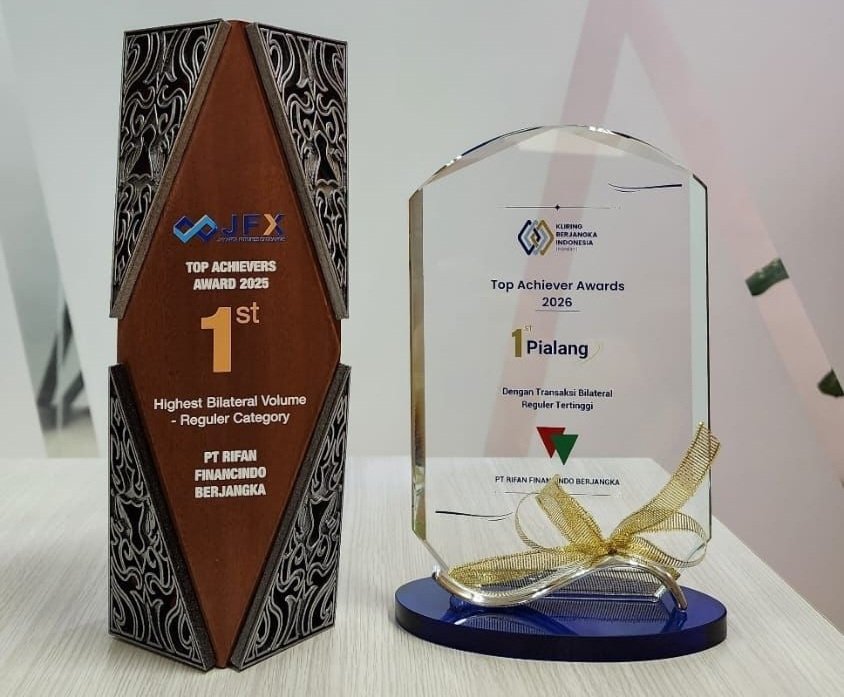 PT Rifan Financindo Berjangka Jadi No. 1 Nasional, Raih Penghargaan Volume Transaksi Tertinggi