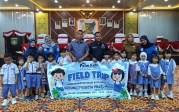 Kunjungan Siswa Palm Kids, Gedung DPRD Prabumulih Berubah Ceria